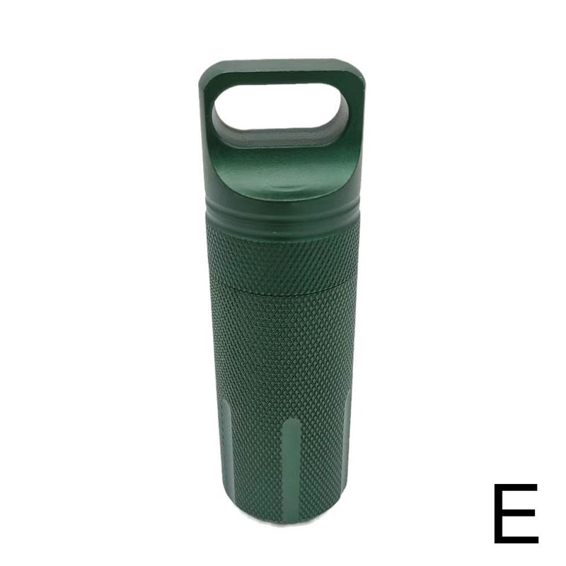 Medicine container, aluminum alloy, fully sealed waterproof container, protective life-saving equipment storage box, metal medicine bottle